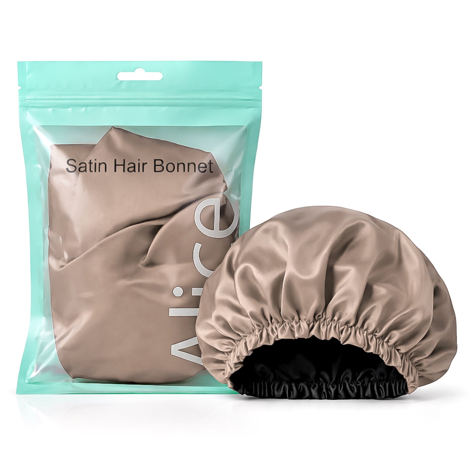 Hair Bonnet, Double Layer Satin Design, Anti-Frizz Sleeping Cap, Clean Care
