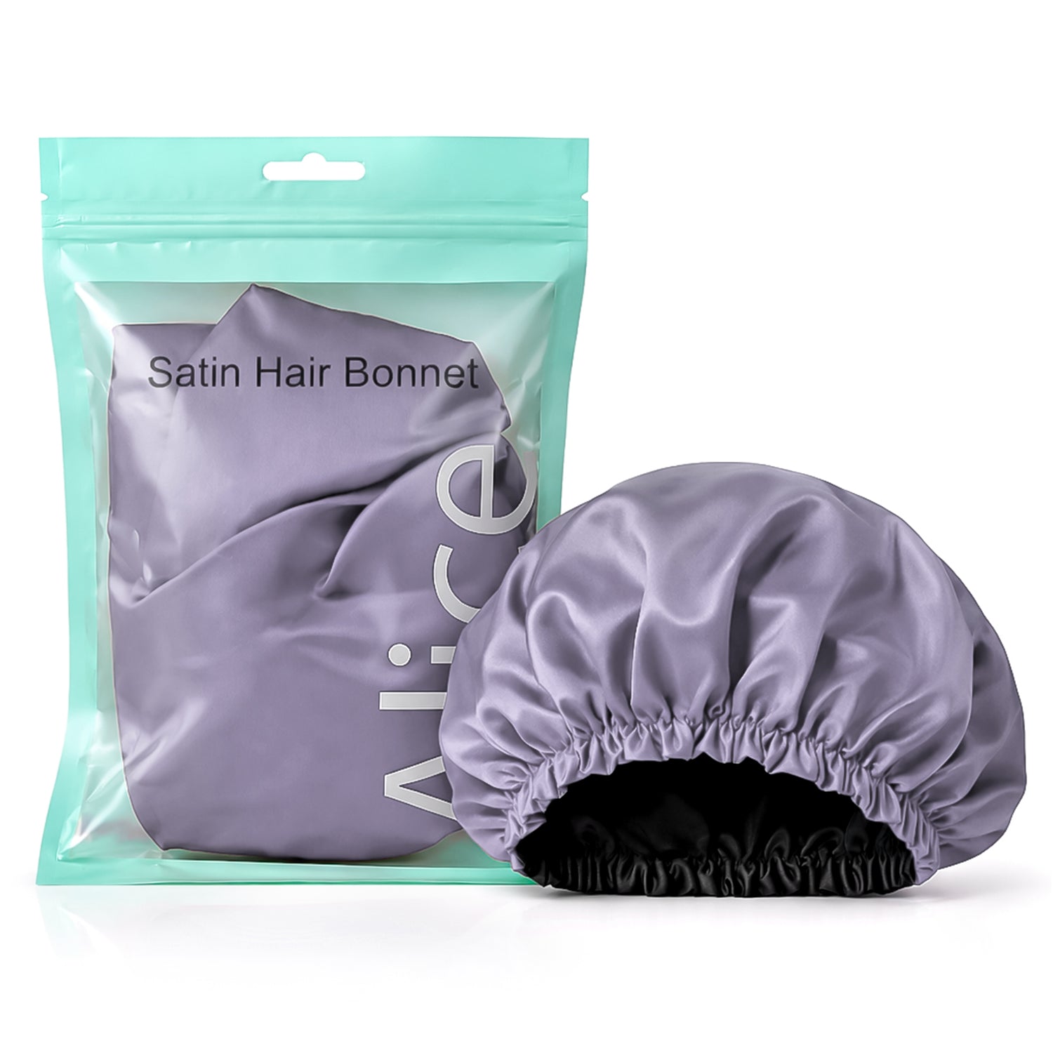 Hair Bonnet, Double Layer Satin Design, Anti-Frizz Sleeping Cap, Clean Care