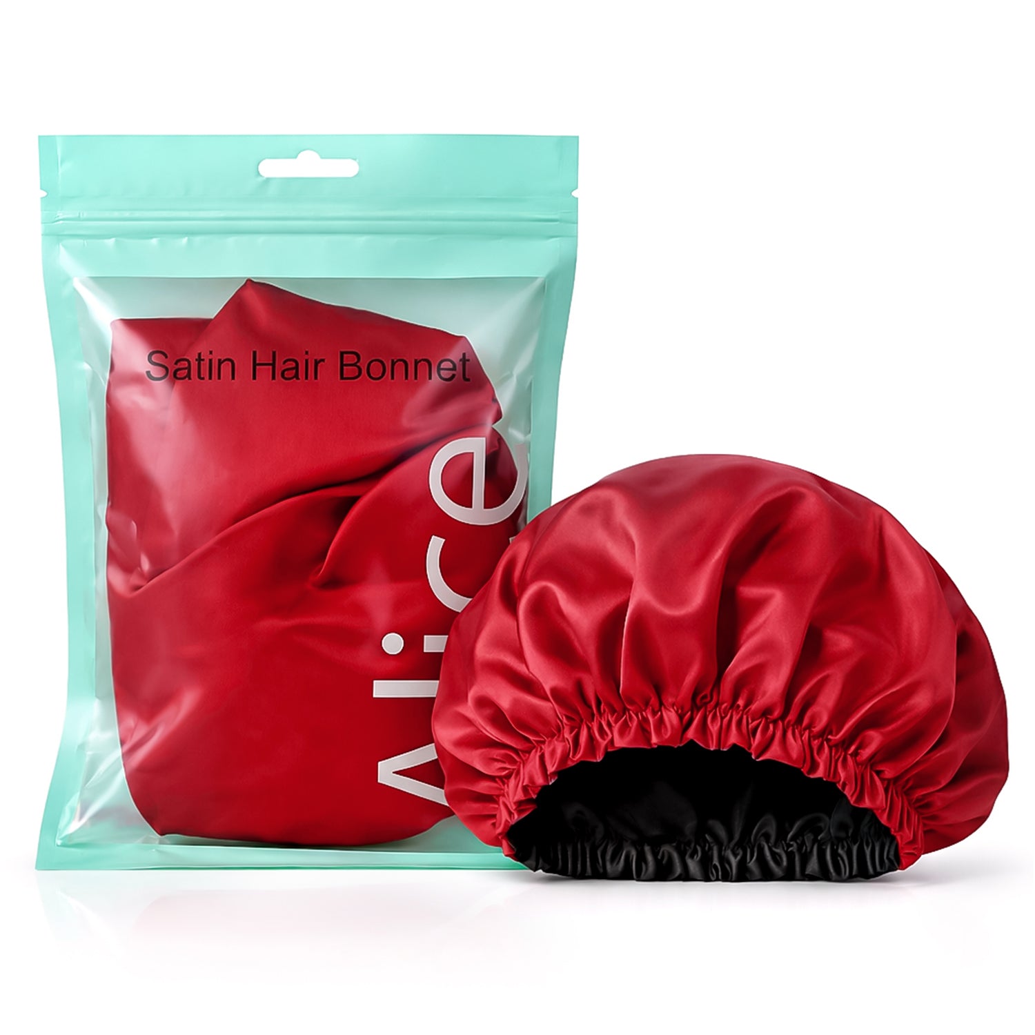 Hair Bonnet, Double Layer Satin Design, Anti-Frizz Sleeping Cap, Clean Care