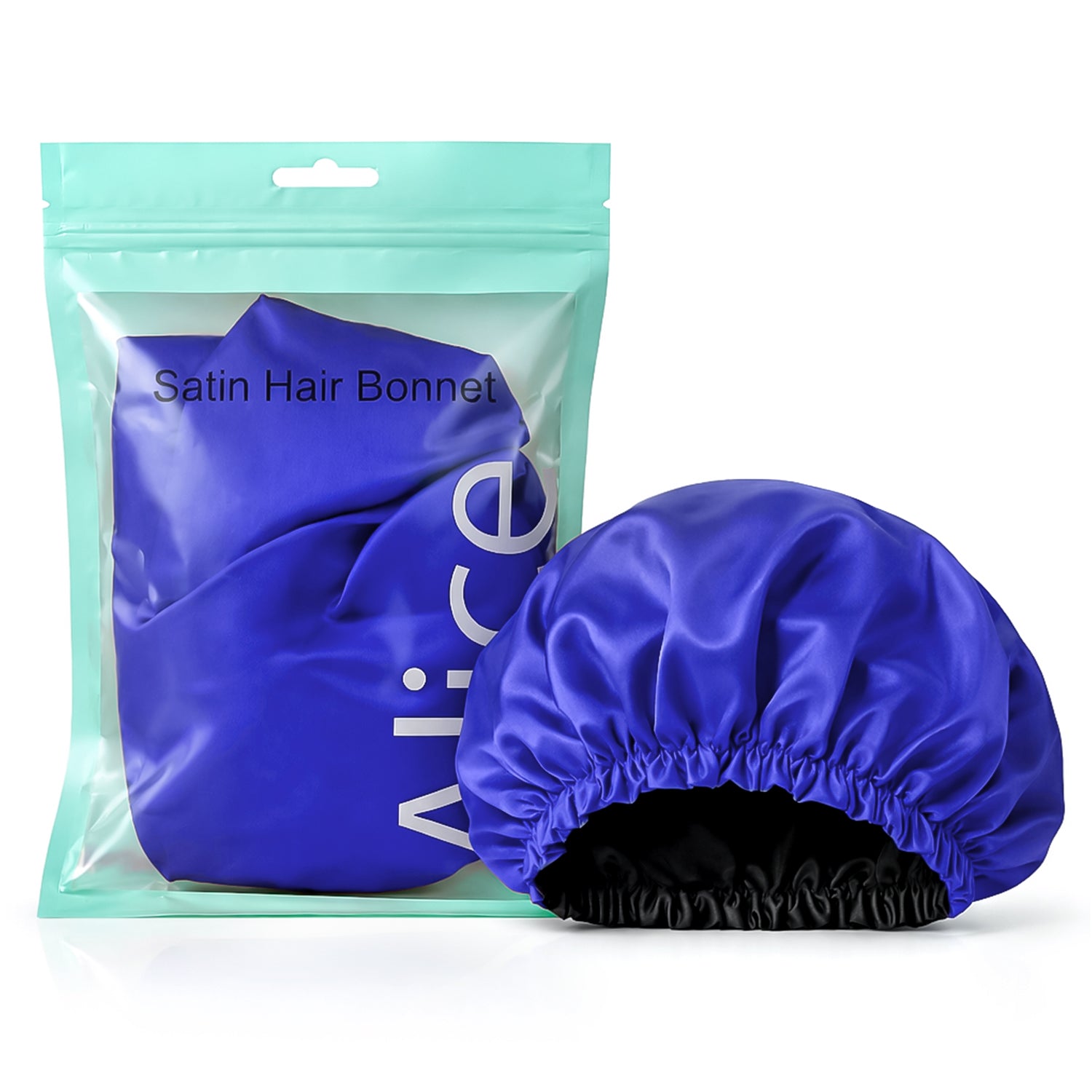 Hair Bonnet, Double Layer Satin Design, Anti-Frizz Sleeping Cap, Clean Care