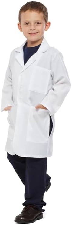 Kids Lab Coat, Children, Multipurpose, Long Sleeve, School for Everyday Use