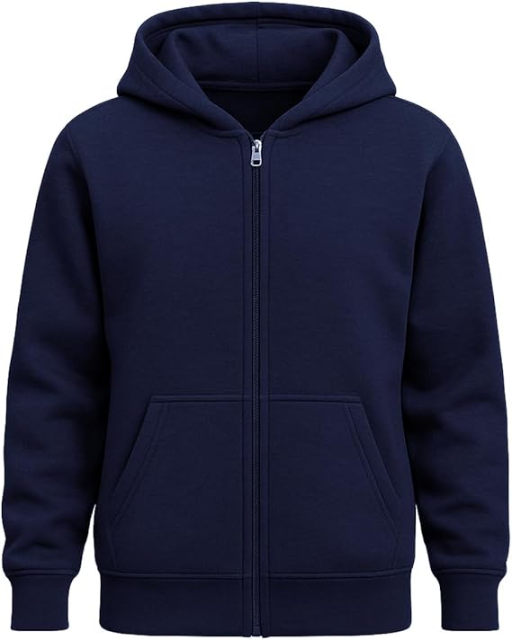 Kids Hooded Sweatshirt, Practical Everyday Essential for Clean Daily Design