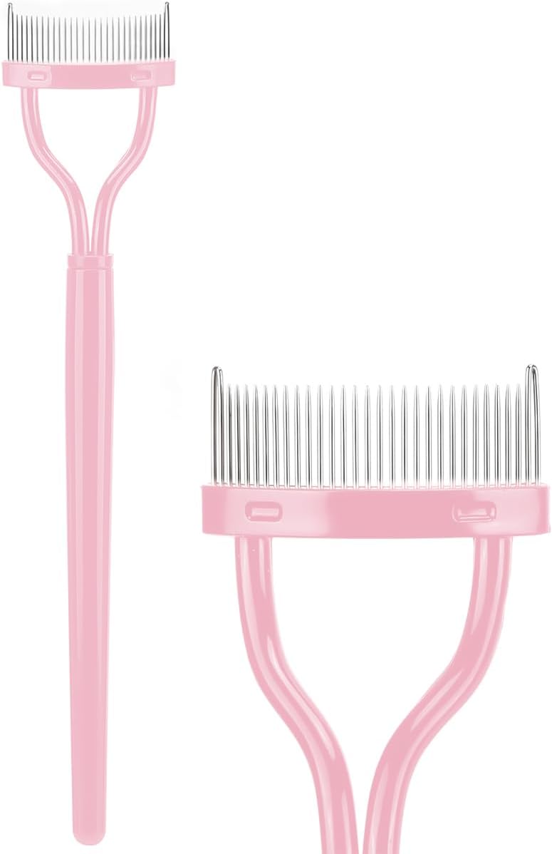 Eyelash Curler and Mascara Comb Tool, Eyelash Separator Comb for Clean Care