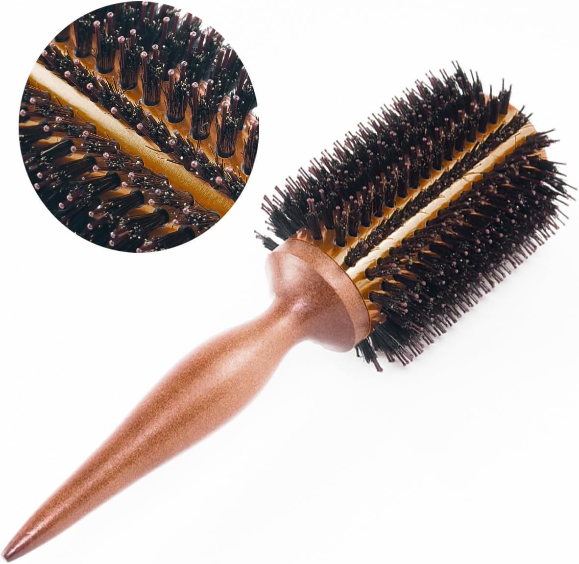 Detangling Hair Brush, With Protective Bristle Tips, Wooden Hair, Clean Kit