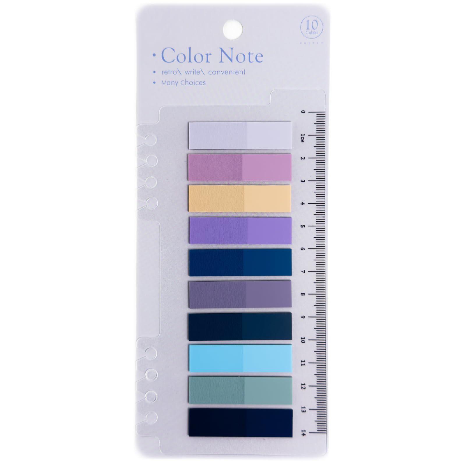 Sticky Notes Memo Pad, Set Of 20 Sheet X 10 Color, Suitable For, Clean Care