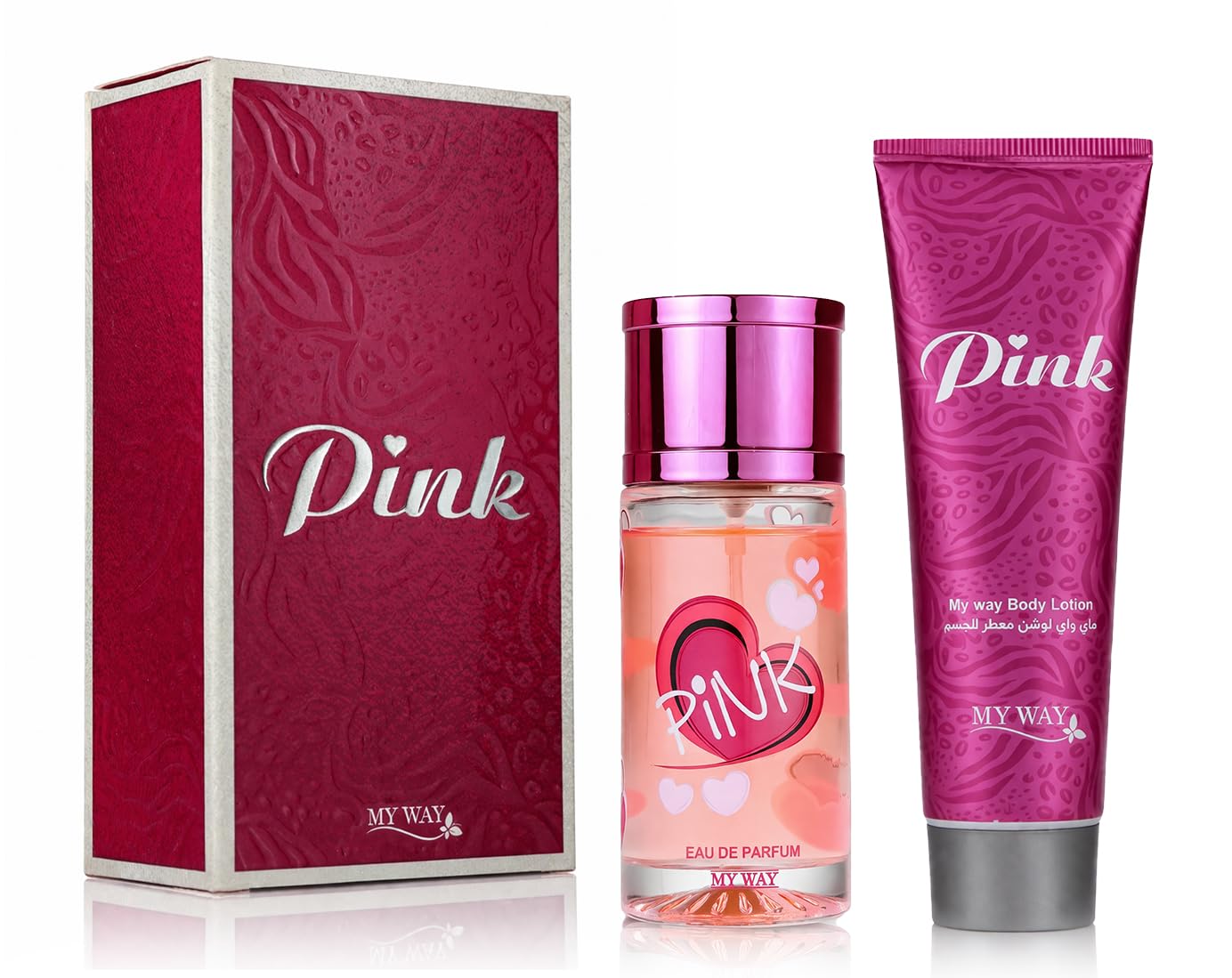 Perfume Gift Set, Pink Set, Pink Perfume, Eau De Parfum, 50ML for Clean Kit