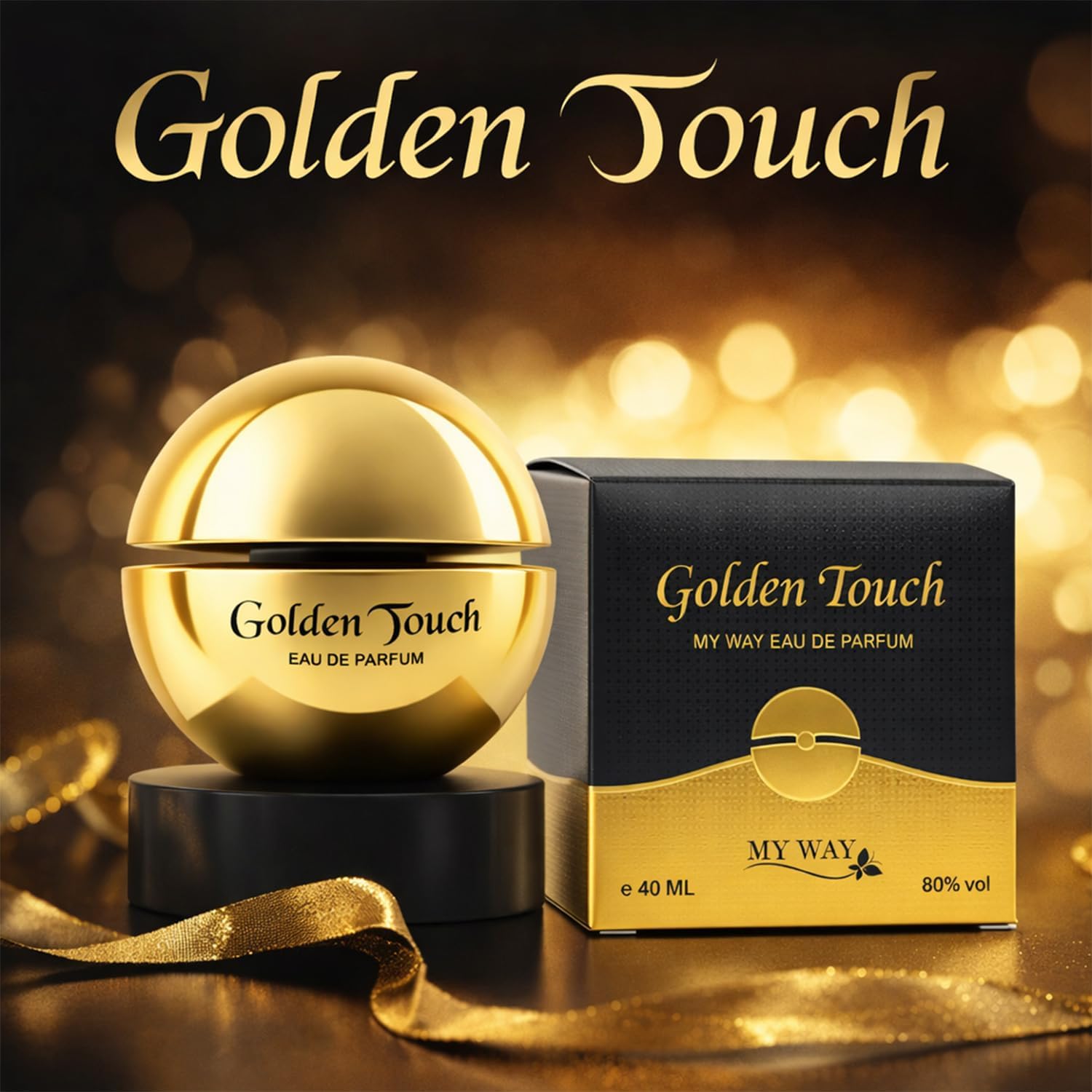 Eau De Parfum Spray, Perfume, Golden Touch, Long Lasting Perfume, Clean Kit
