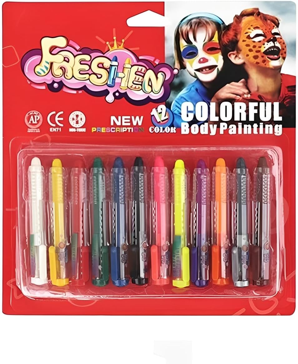 Face Paint Kit, Halloween Makeup Set For Children, Face Paint for Clean Kit