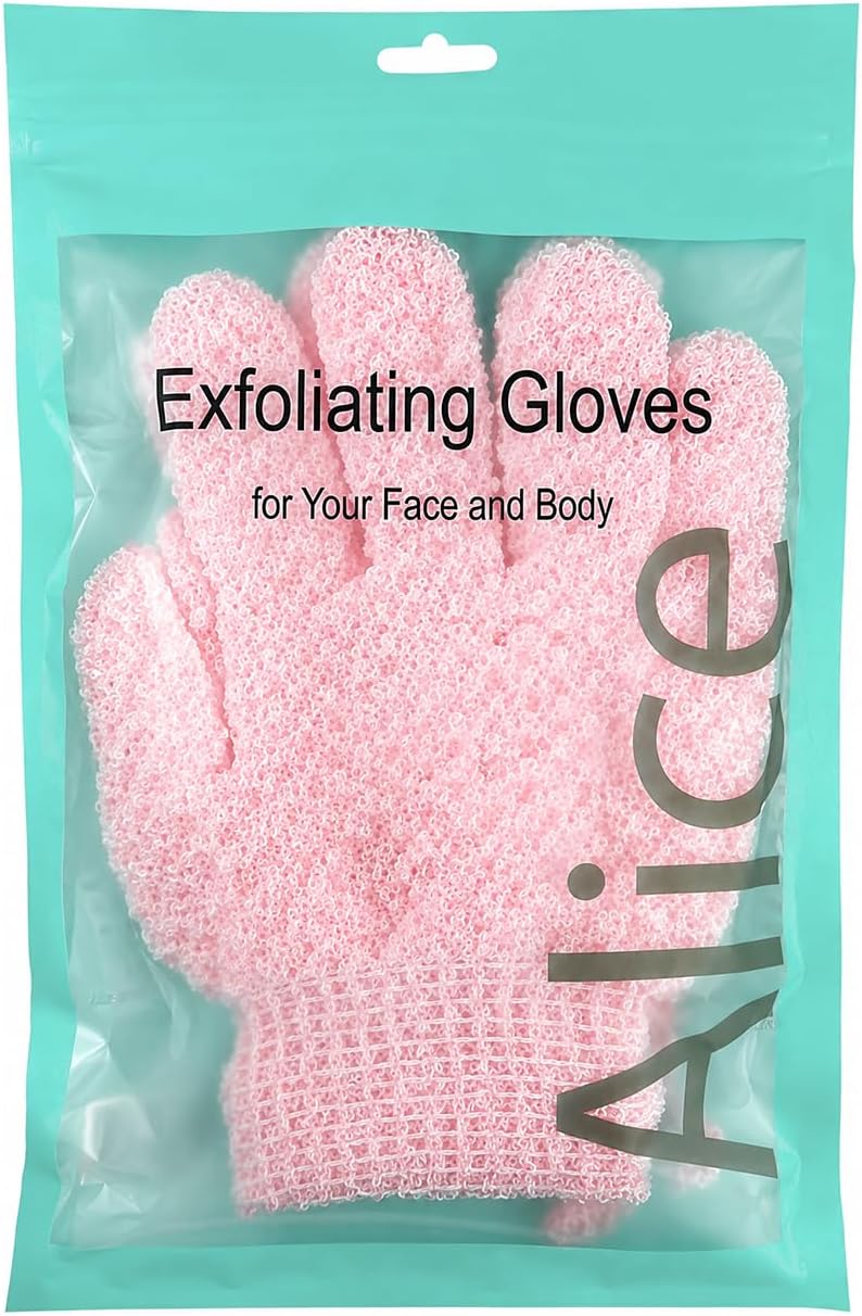 Exfoliating Body Scrub Gloves, Improves Circulation & Skin for Everyday Use