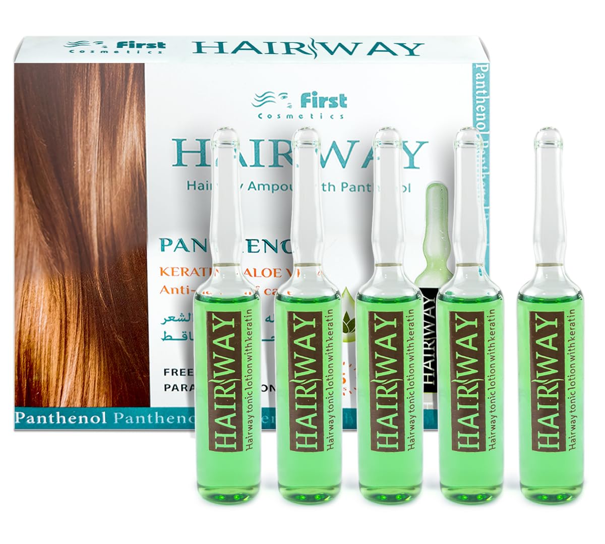 Hair Treatment Ampoules, Tonic Lotion With Keratin, Set Of for Everyday Use