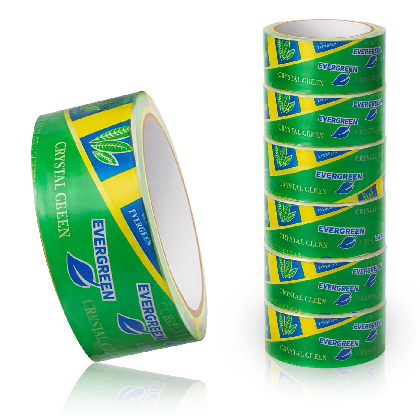 Craft Tape, Sellotape Wide Clear, Set Of 6 PCS, 300, Model Crystal Green