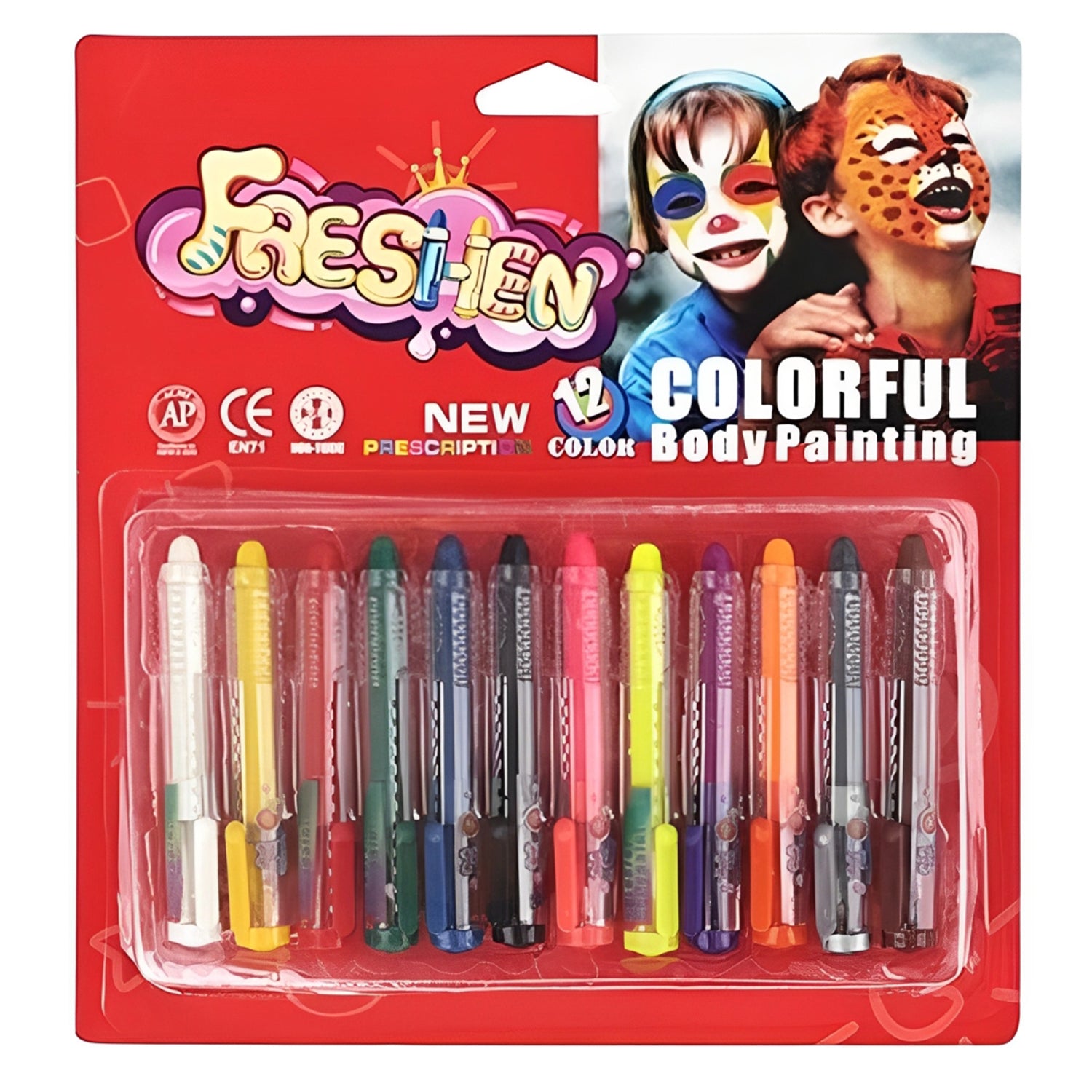 Face Paint Kit, Halloween Makeup Set For Children, Face Paint for Clean Kit