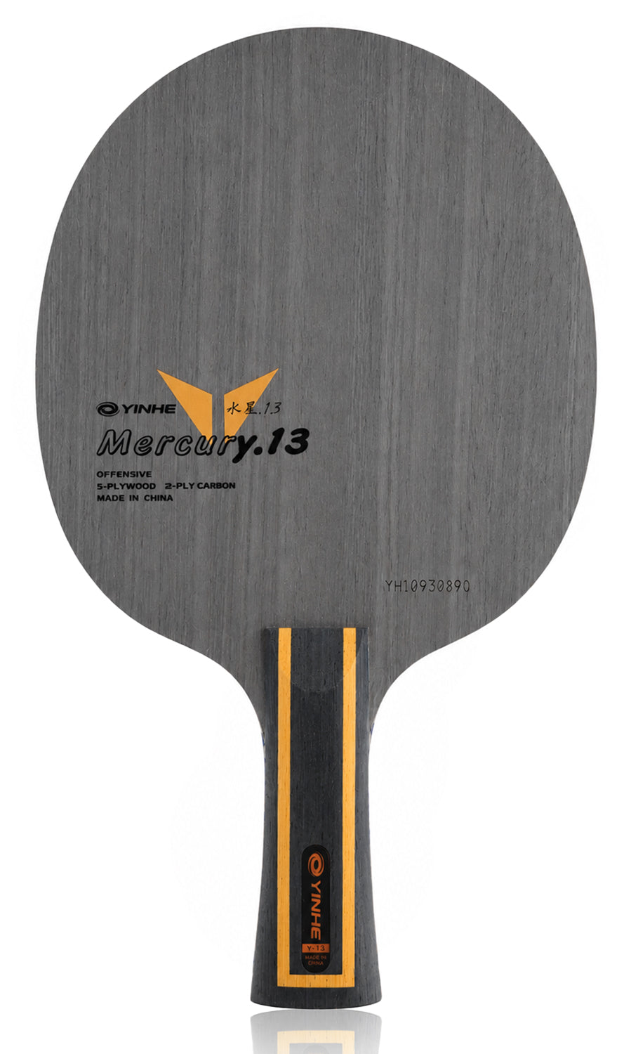 Mercury 13 Offensive Table Tennis Blade, 5-Ply Wood & Carbon