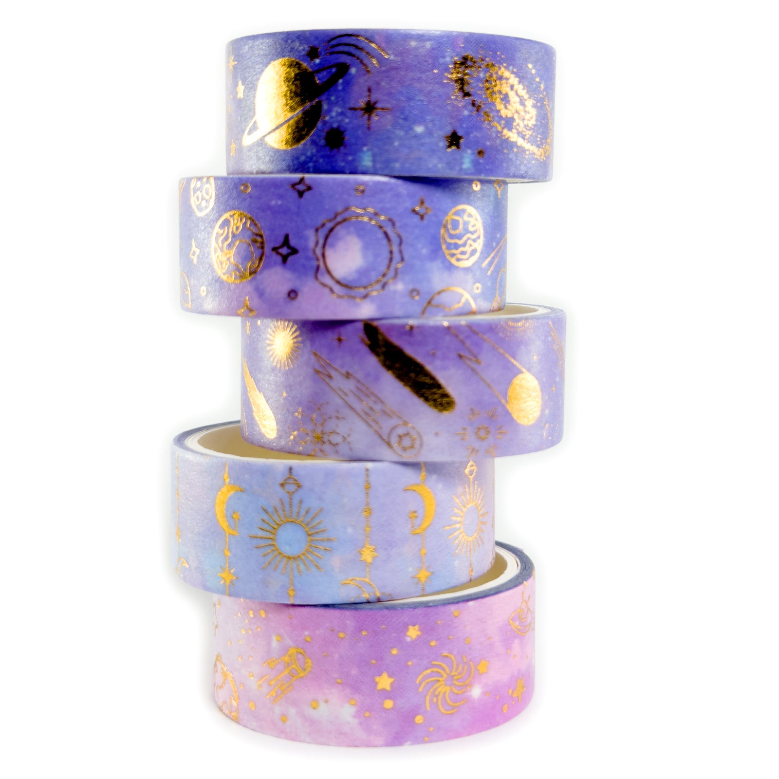 Washi Tape, Craft Tape, Masking, Set Of 5 Rolls, Decorative Craft