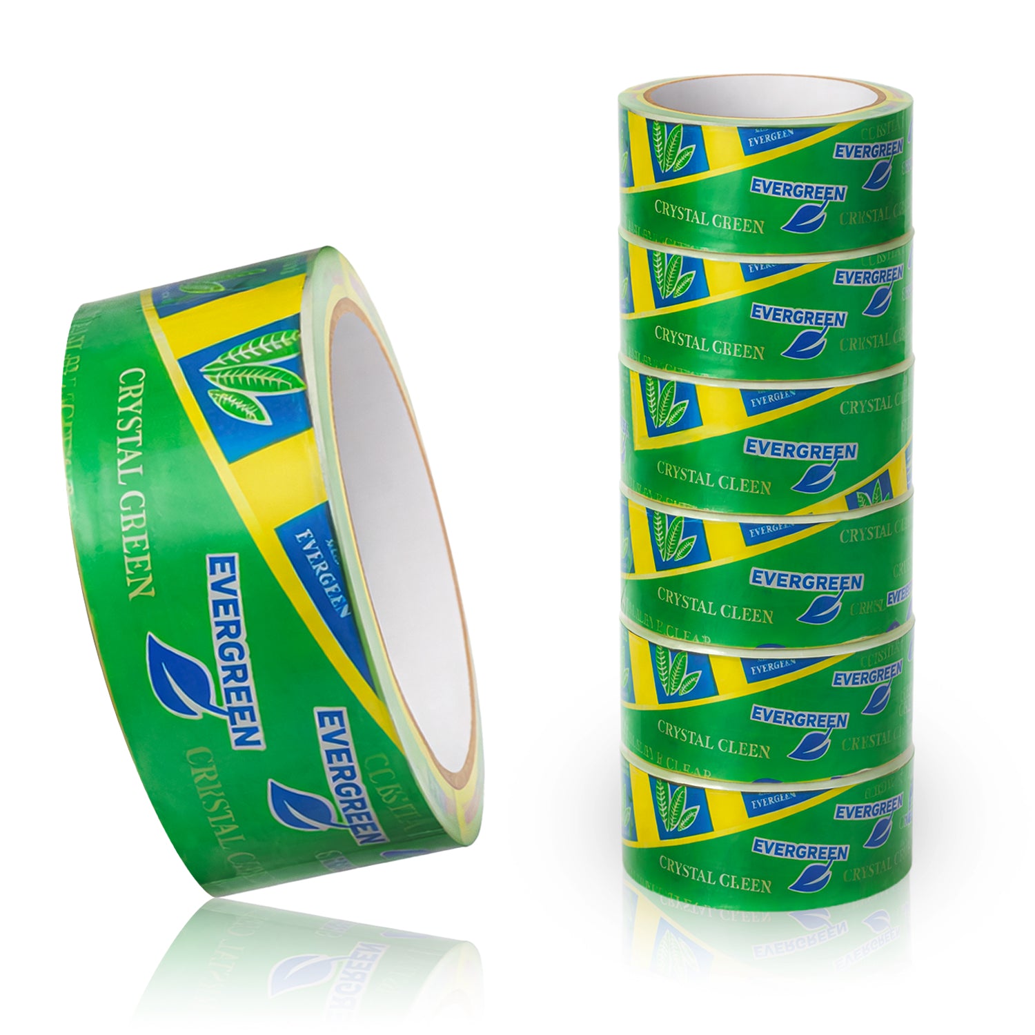 Craft Tape, Sellotape Wide Clear, Set Of 6 PCS, 300, Model Crystal Green