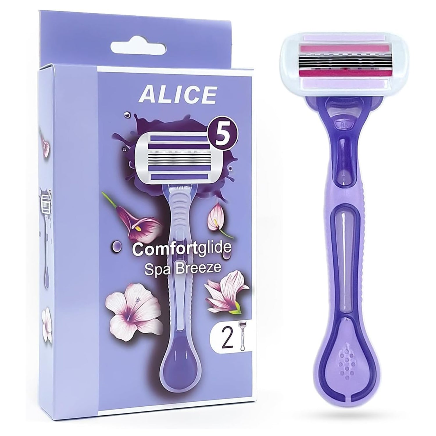 Hair Removal Razor, Pivoted Head, Comfortglide Spa Breeze, Model AS-04