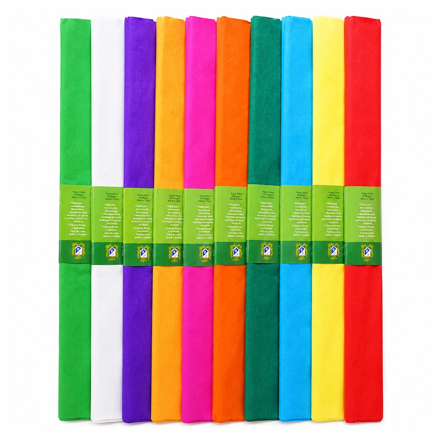 Wrapping Paper, 200CM X 50CM, Pack of 10, Multicolor, School for Clean Care