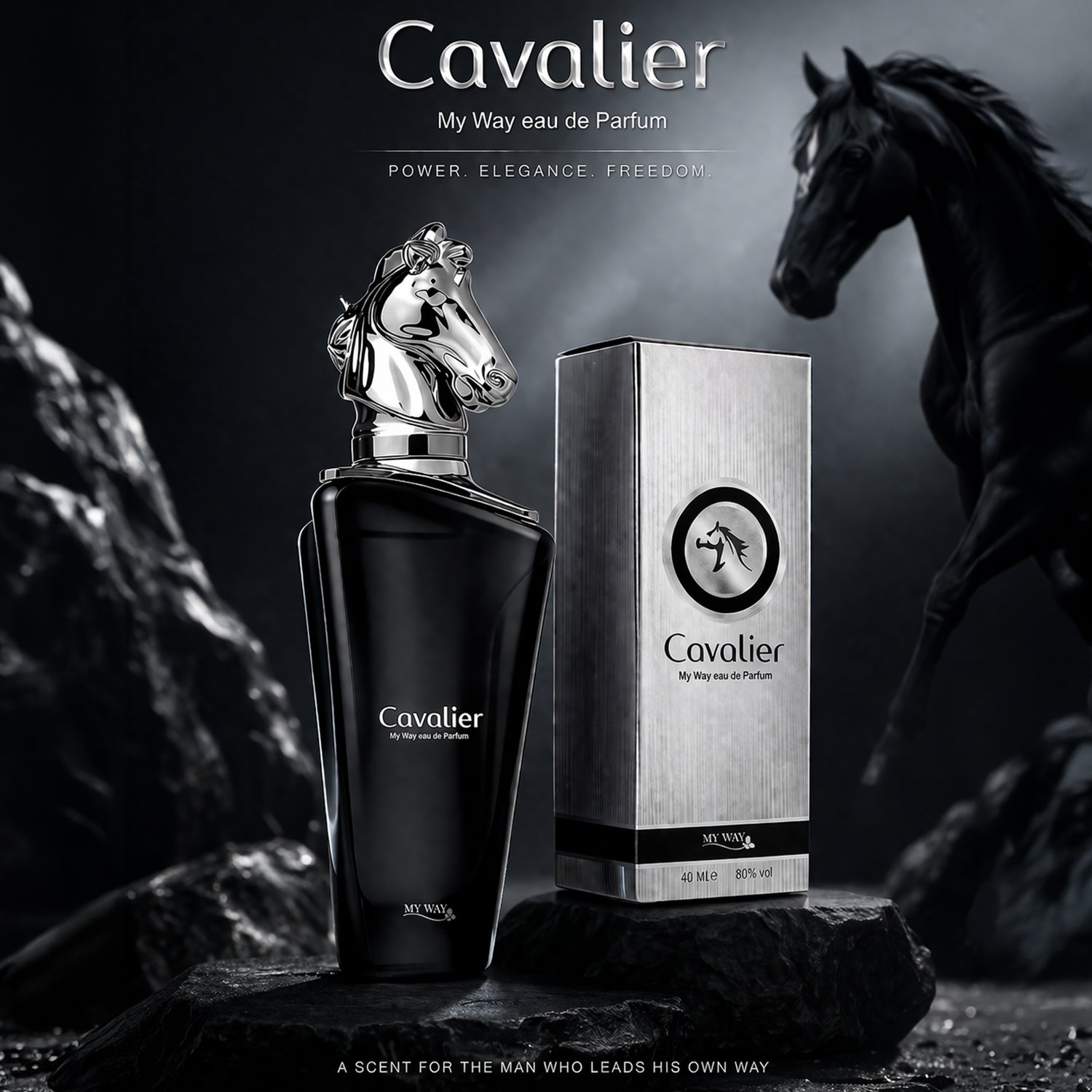 Perfume, Cavalier, Eau De Parfum For Men, Long Lasting, 40ML