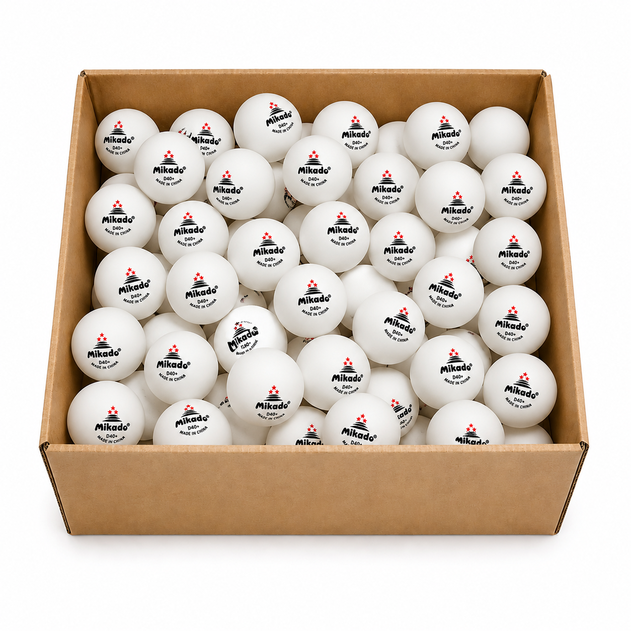 D40+ Table Tennis Balls, 50 White Ping Pong Balls For Training
