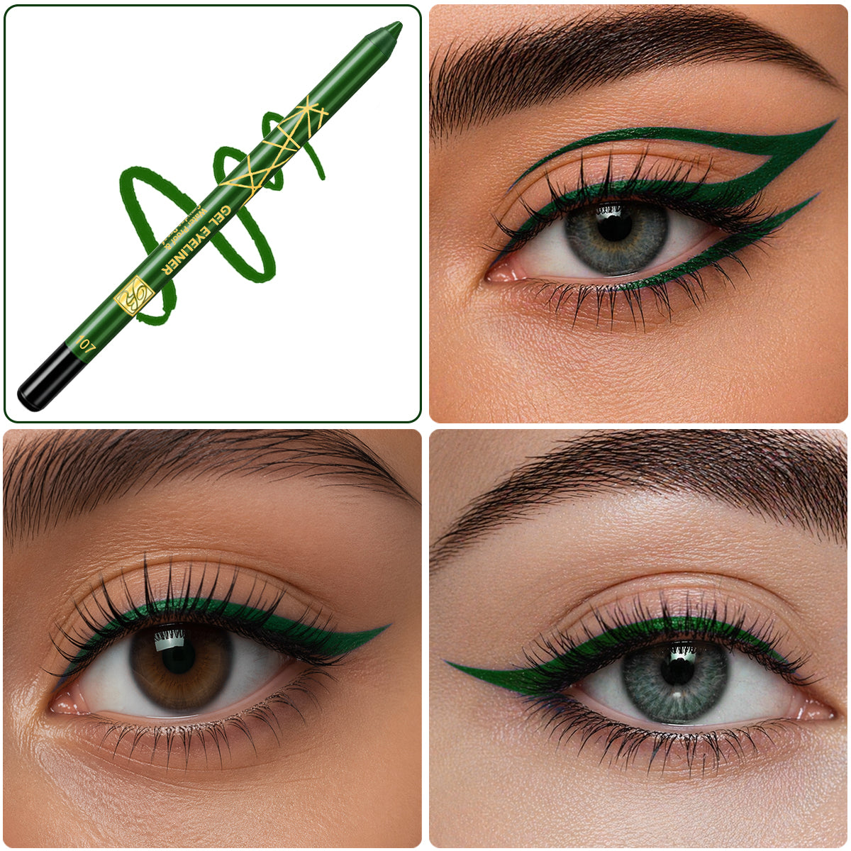 Waterproof Gel Eyeliner Pencil, Waterproof & Smudge Proof, Model RB-0922