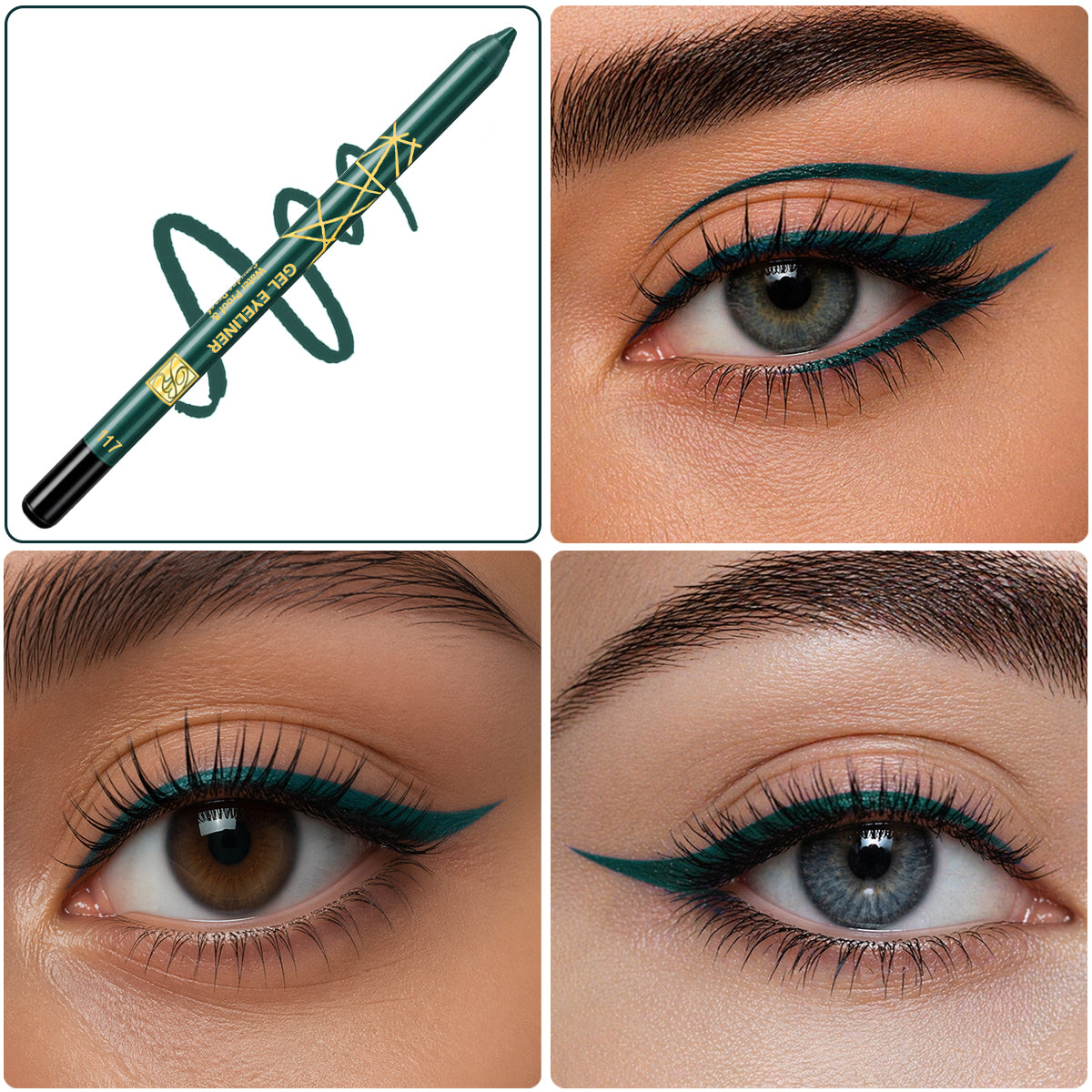 Waterproof Gel Eyeliner Pencil, Waterproof & Smudge Proof, Model RB-0922