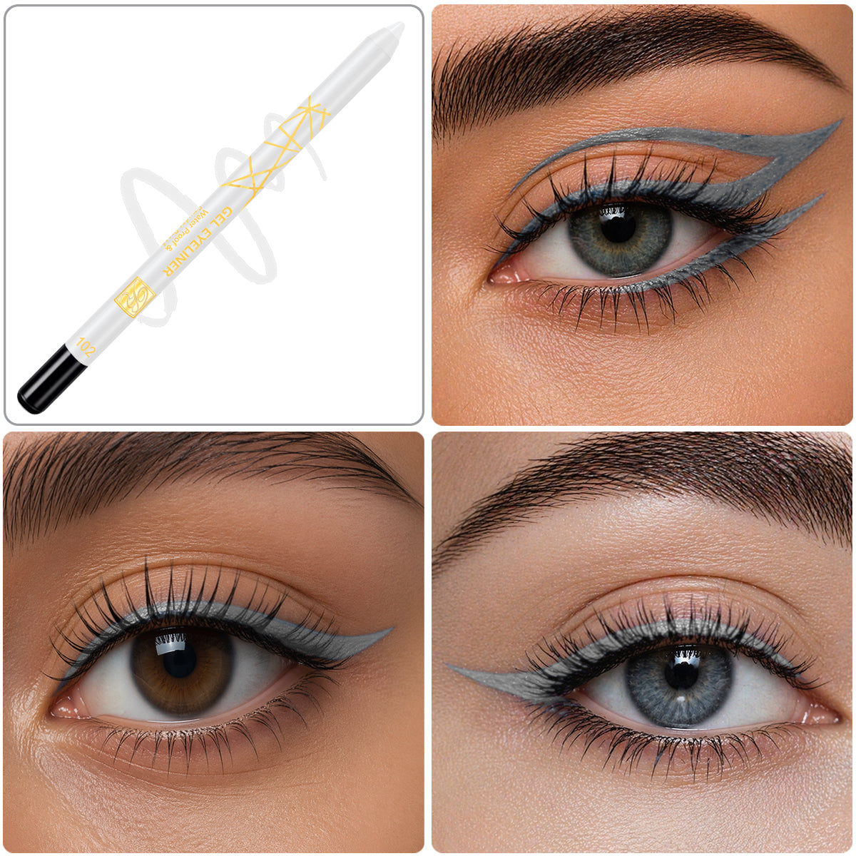 Waterproof Gel Eyeliner Pencil, Waterproof & Smudge Proof, Model RB-0922