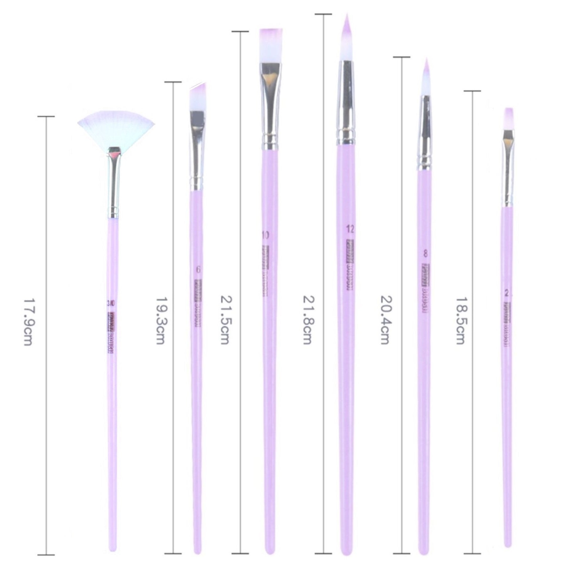 Paint Brush Set, Multi-Shape Brushes, Acrylic, Watercolor for Daily Routine