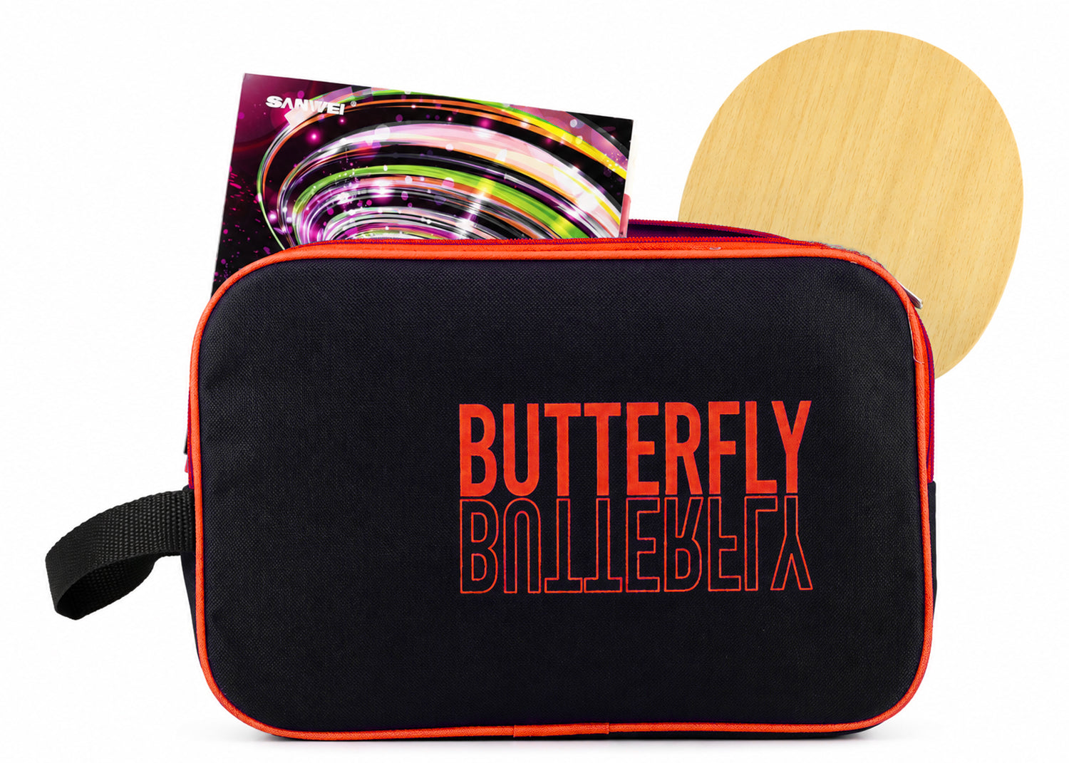 Portable Table Tennis Paddle Case With Zipper & Side Handle