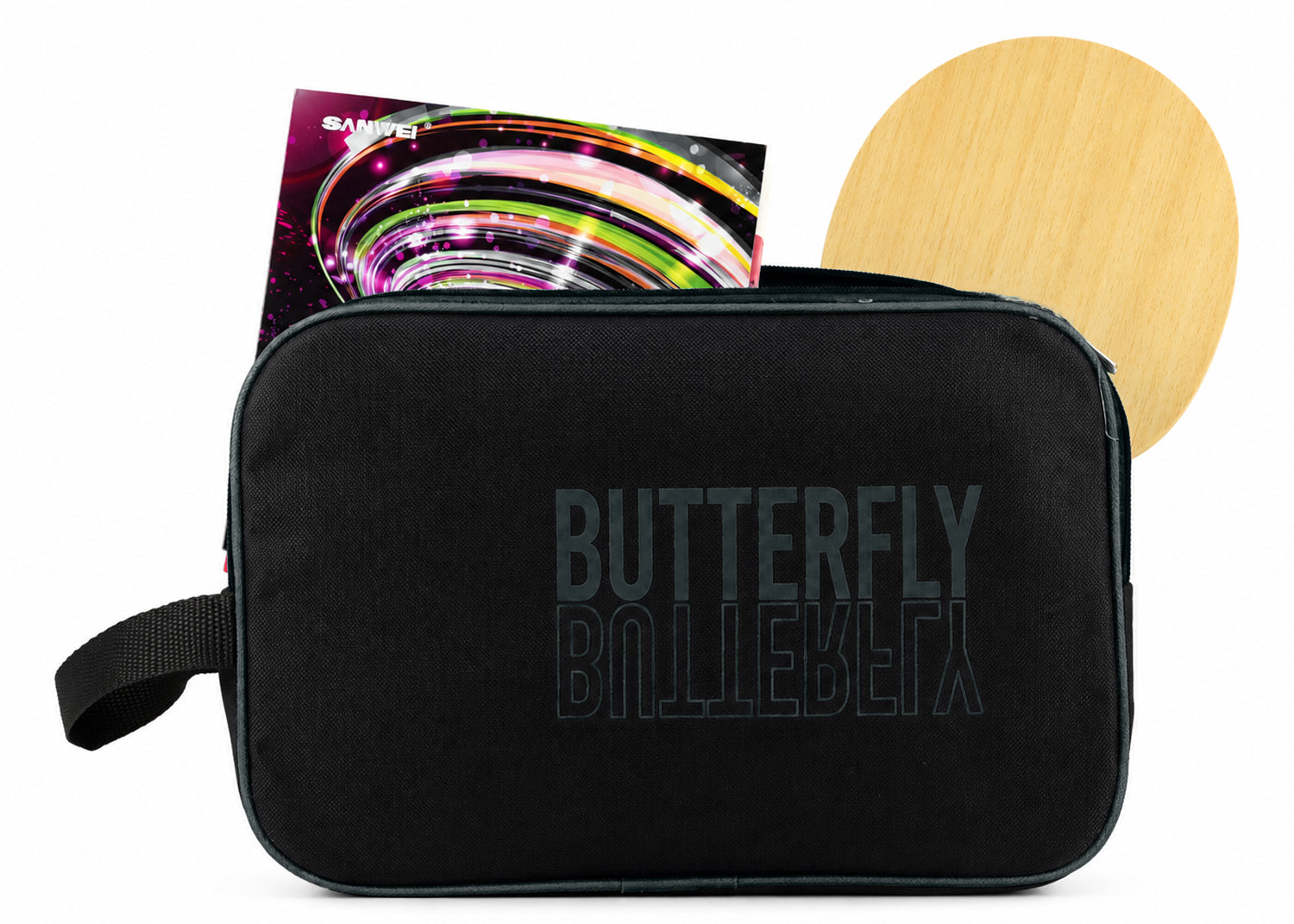 Portable Table Tennis Paddle Case With Zipper & Side Handle
