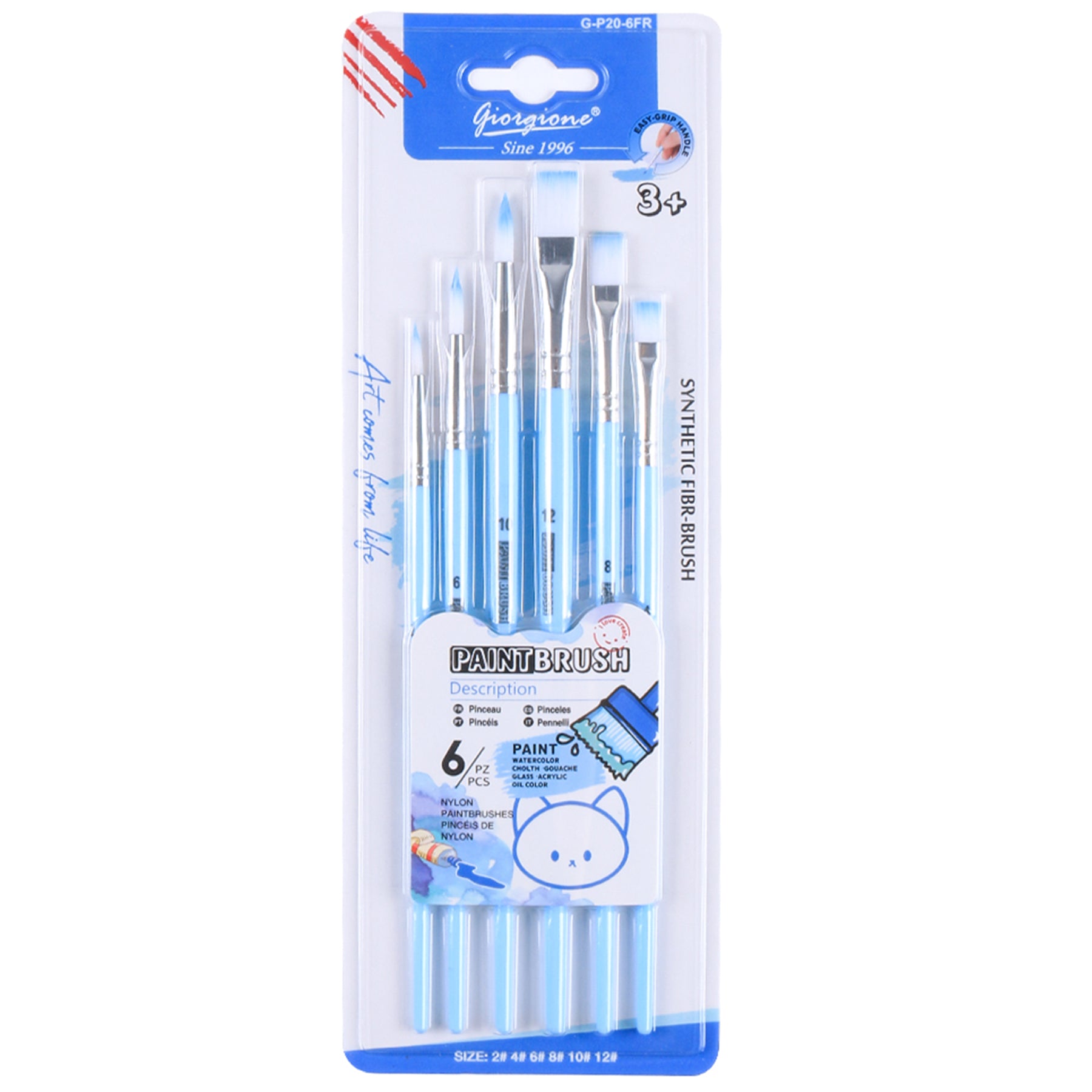 Paint Brush Set, Multi-Shape Brushes, Acrylic, Watercolor for Daily Routine