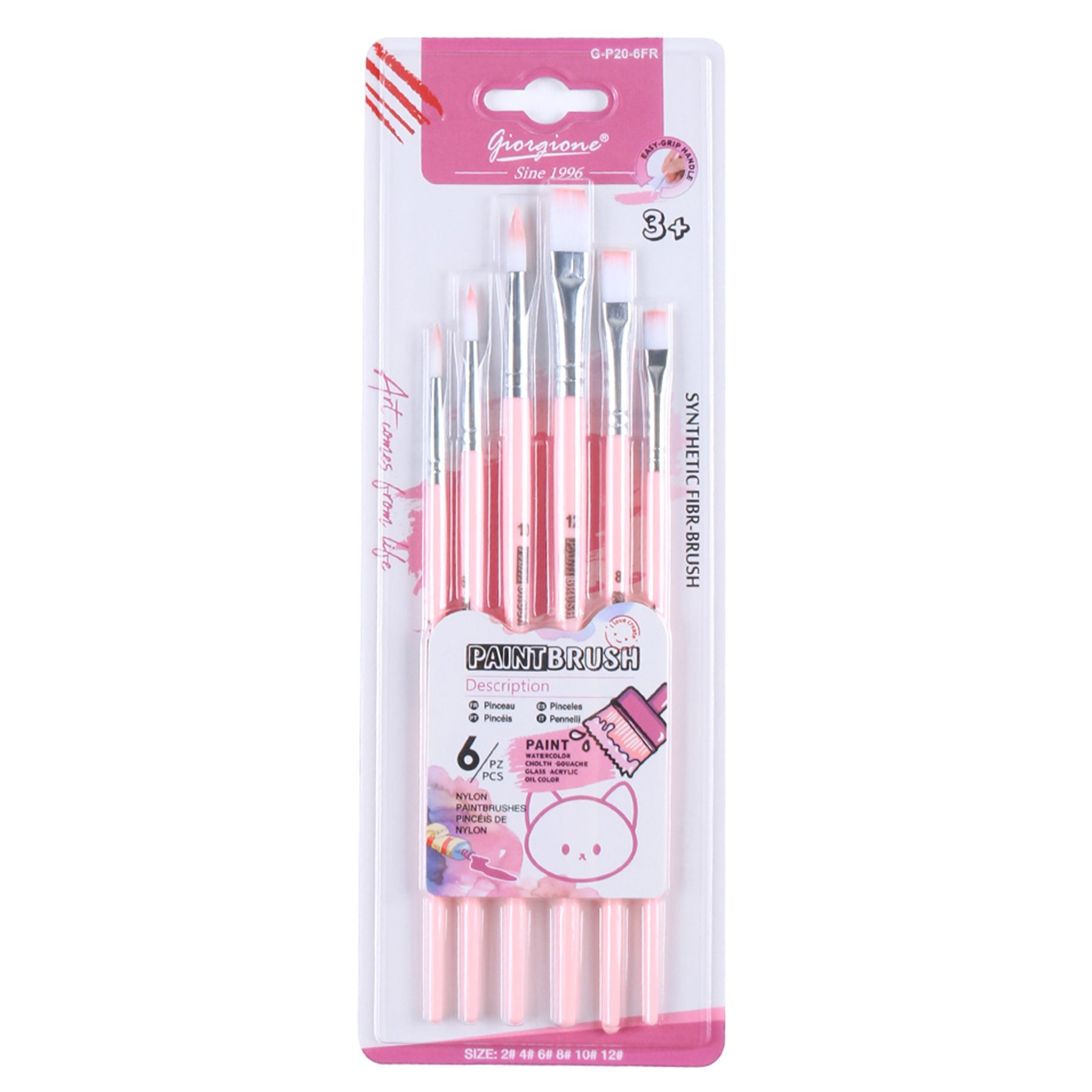 Paint Brush Set, Multi-Shape Brushes, Acrylic, Watercolor for Daily Routine