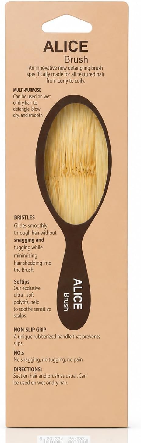 Detangling Hair Brush, Original Detangler, Wood Brush with Practical Design