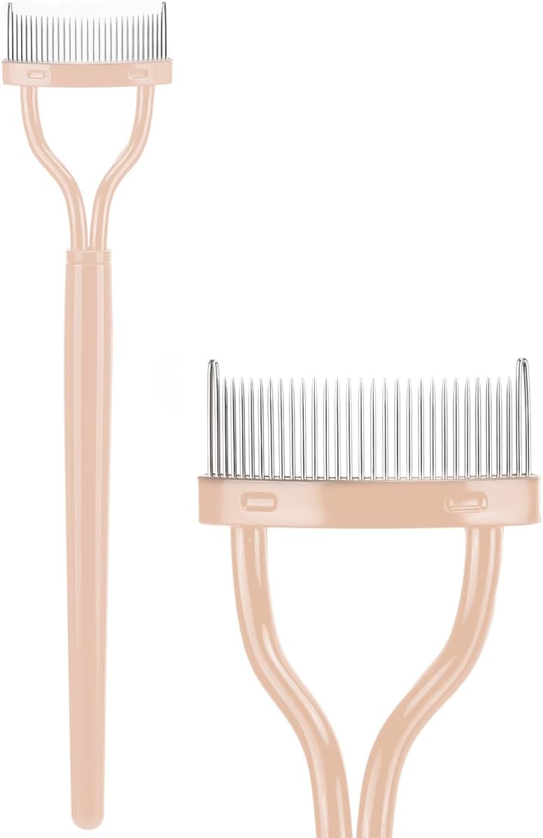 Eyelash Curler and Mascara Comb Tool, Eyelash Separator Comb for Clean Care