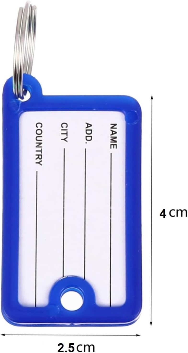 Labels, Key Rings, Set Of 36 Plastic Keychain Split Rings, Model DY-B1001