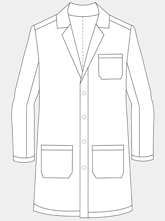 Kids Lab Coat, Children, Multipurpose, Long Sleeve, School for Everyday Use