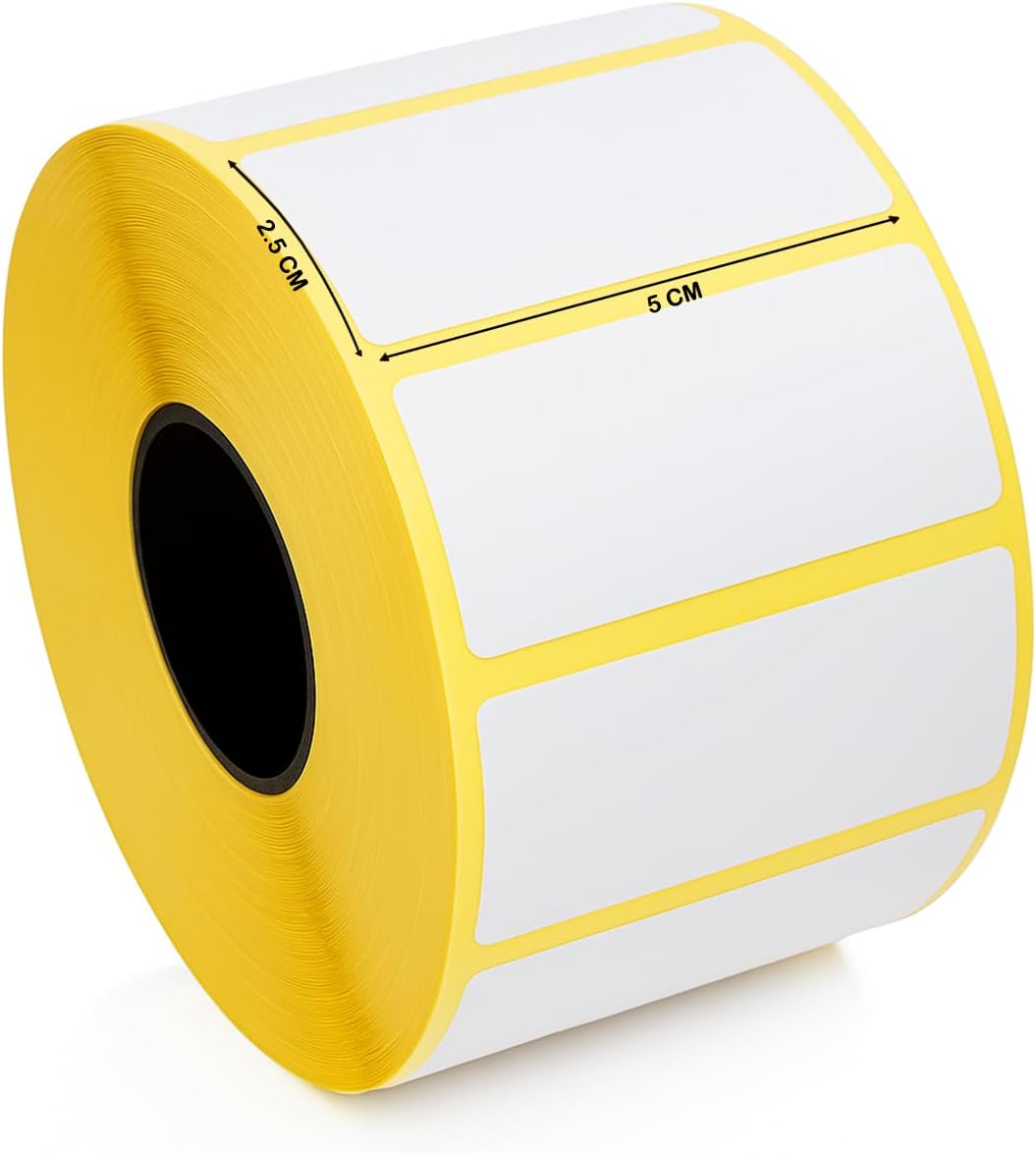 Labels, Set Of 4 Roll Size 2.5 CM X 5 CM, Easy Peel & Labeling for Easy Kit