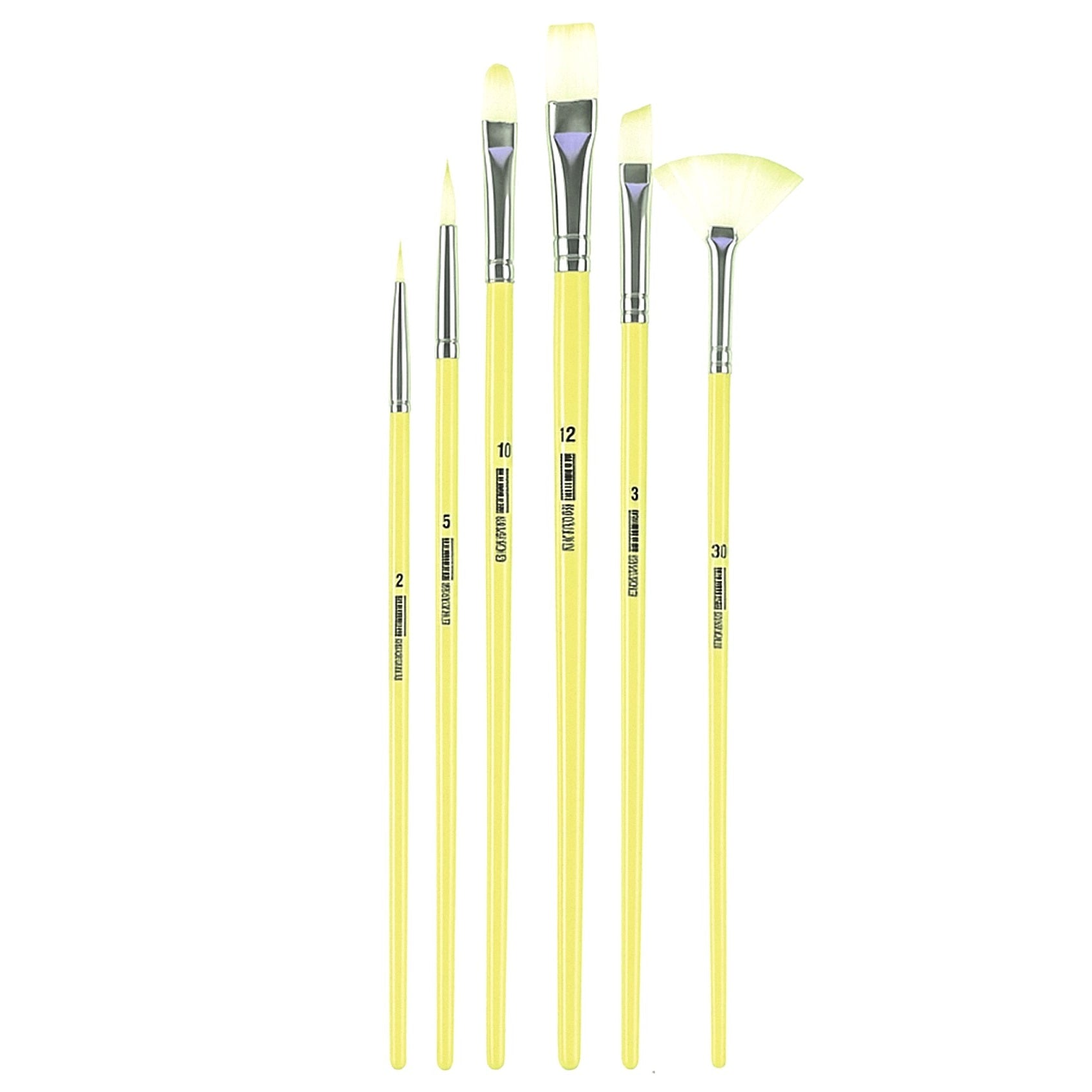 Paint Brush Set, Multi-Shape Brushes, Acrylic, Watercolor for Daily Routine