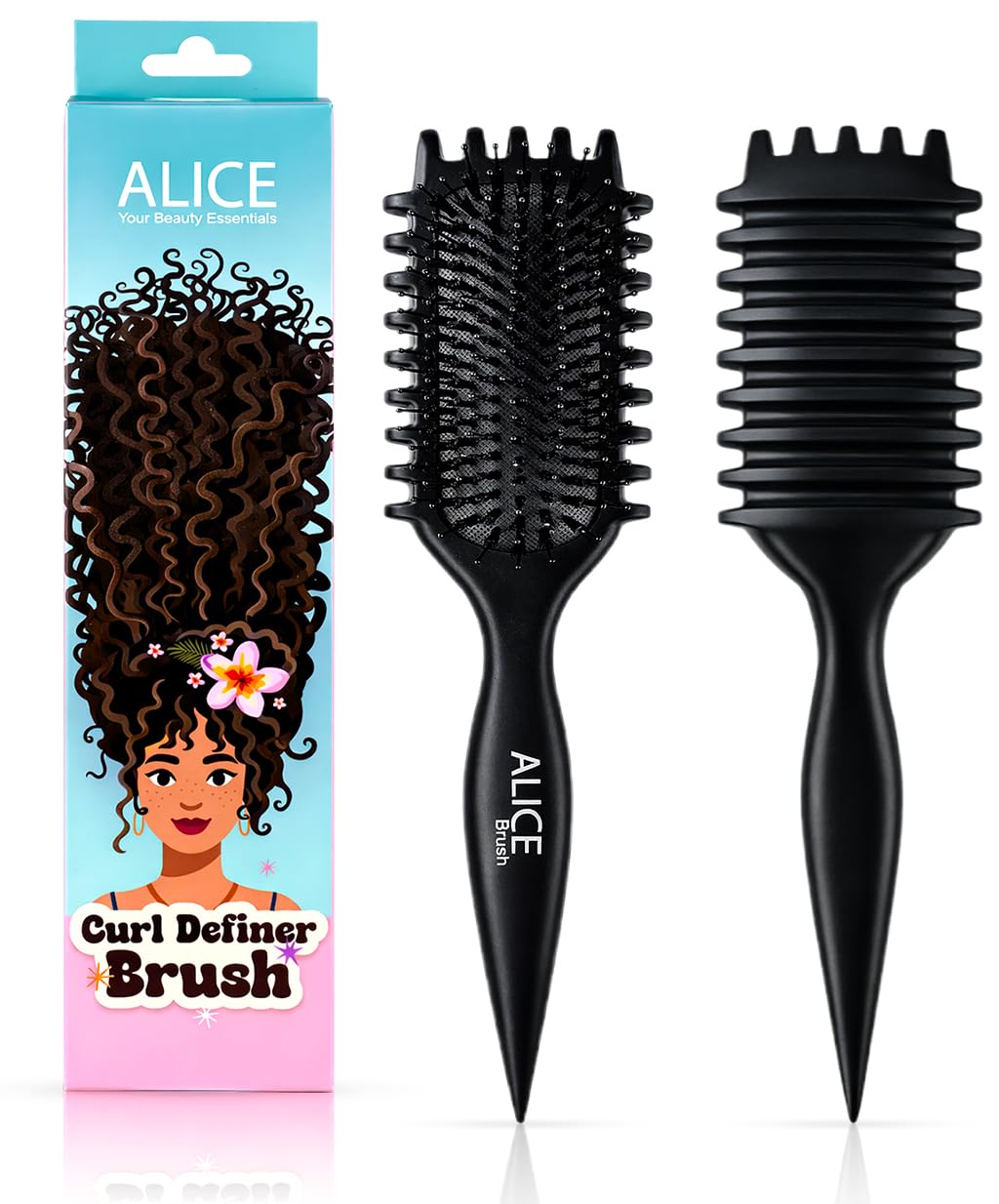 Hair Comb, Curl Definer Brush, Curly Hair Styling Brush, Gentle, Clean Care