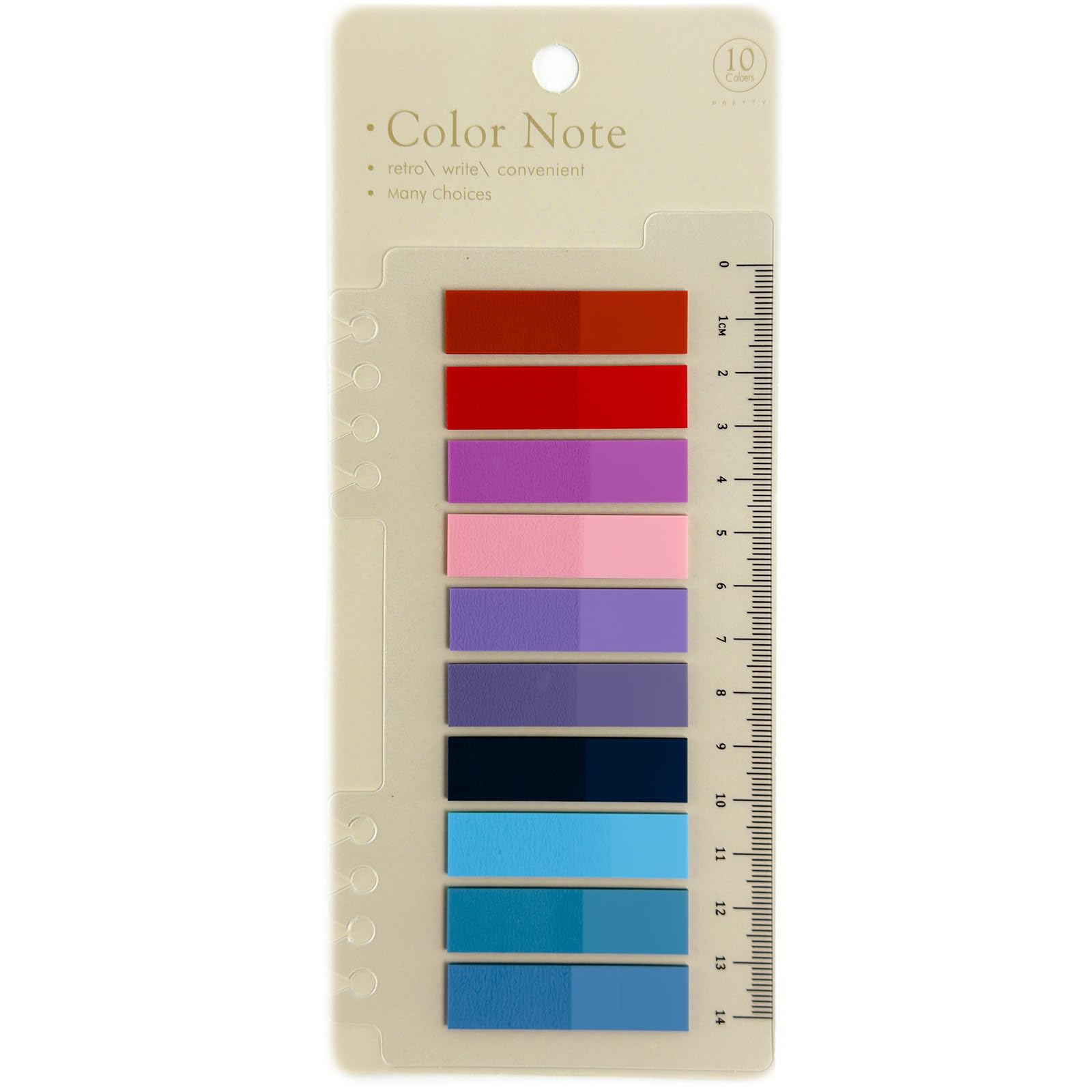 Sticky Notes Memo Pad, Set Of 20 Sheet X 10 Color, Suitable For, Clean Care