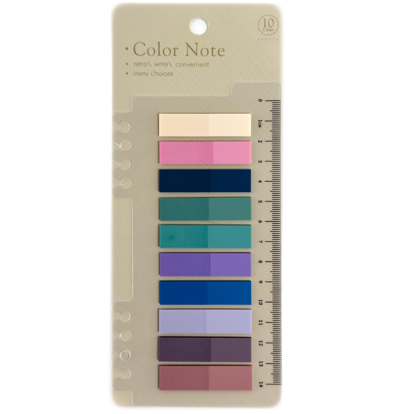 Sticky Notes Memo Pad, Set Of 20 Sheet X 10 Color, Suitable For, Clean Care