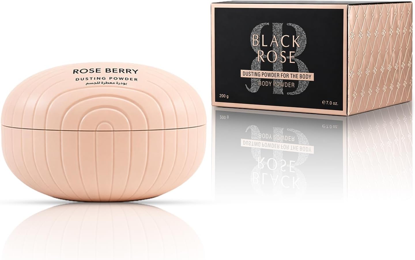 Body Powder, Black, Dusting Powder, The Body, Long-Lasting, Model RB-1047