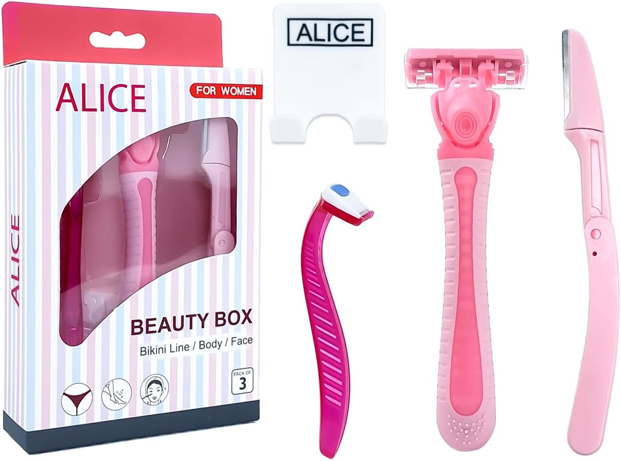 Beauty Razor Set, Beauty Box, Set Of 3 Razors, Bikini Line for Everyday Use