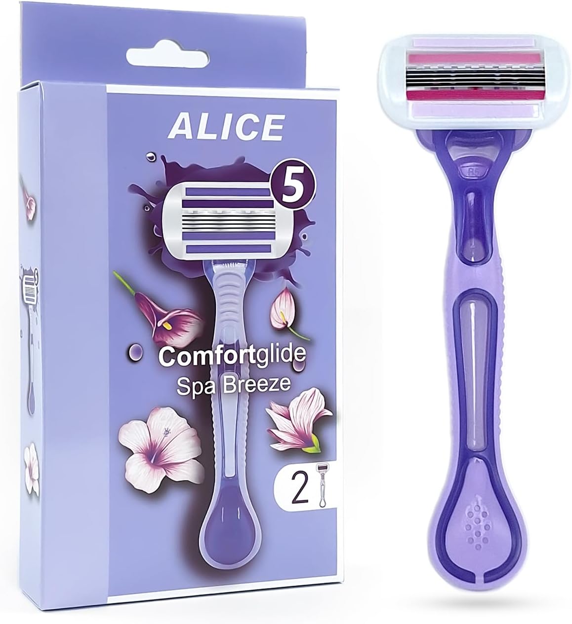 Hair Removal Razor, Pivoted Head, Comfortglide Spa Breeze, Model AS-04