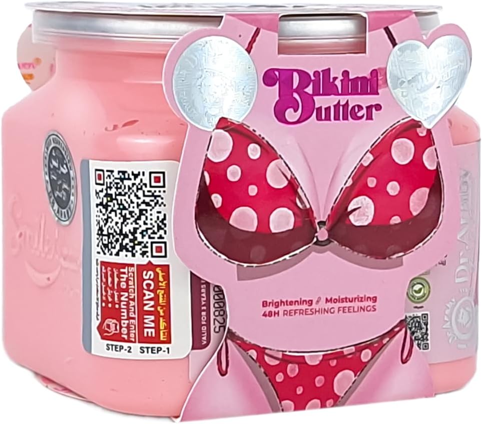Body Butter Cream, Bikini Butter, Deep Lightening, Freshness for Clean Care