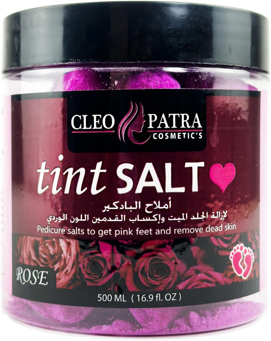 Exfoliating Salt, Tint Salt, Pedicure, To Get Pink Feet & Remove, Clean Kit