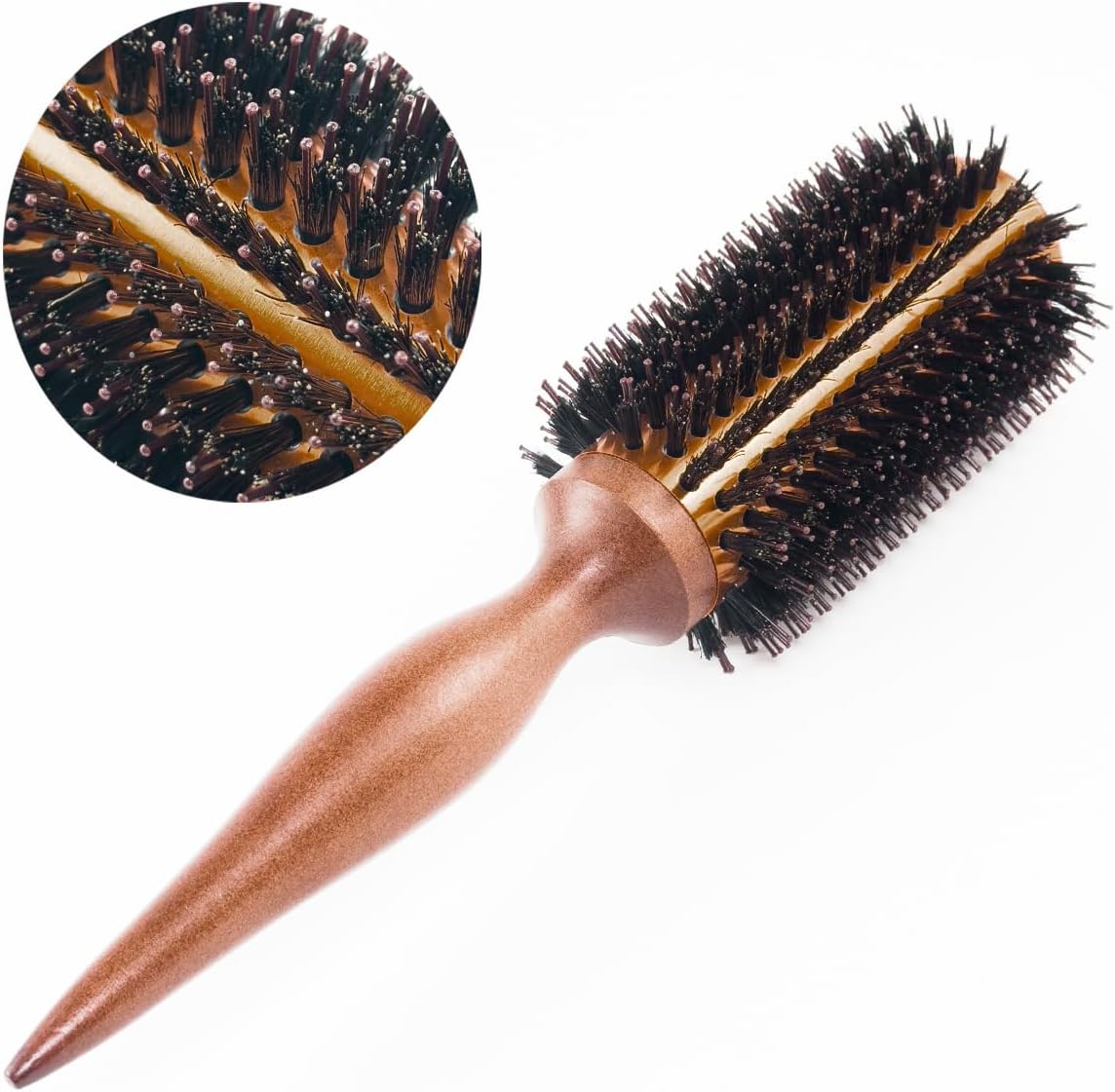 Detangling Hair Brush, With Protective Bristle Tips, Wooden Hair, Clean Kit