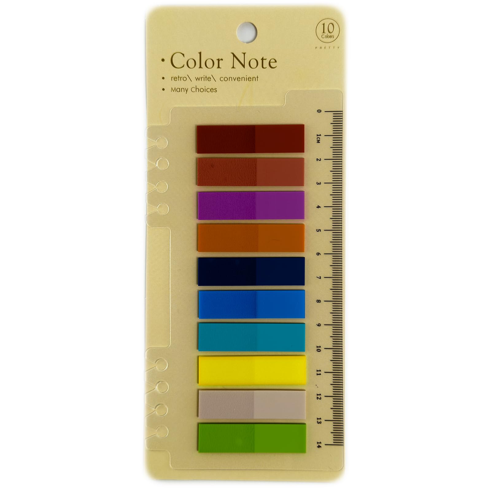 Sticky Notes Memo Pad, Set Of 20 Sheet X 10 Color, Suitable For, Clean Care
