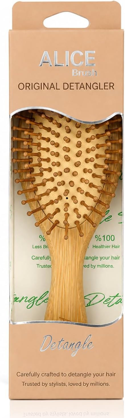 Detangling Hair Brush, Original Detangler, Wood Brush with Practical Design