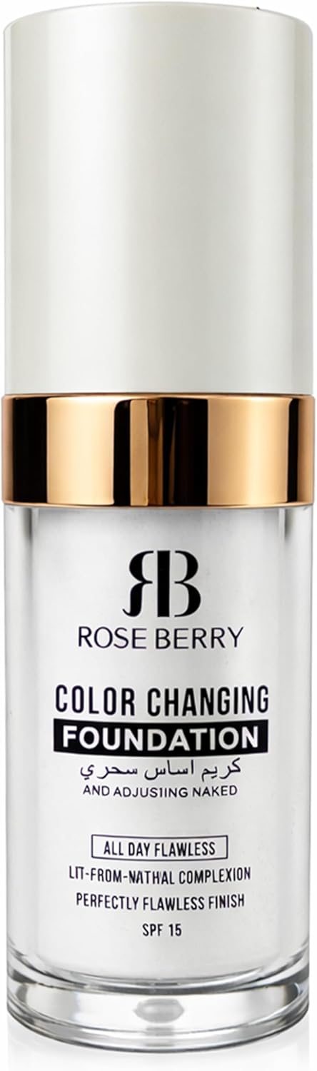 Liquid Foundation Makeup Base, Color Changing, All Day, Model RB-FM00010