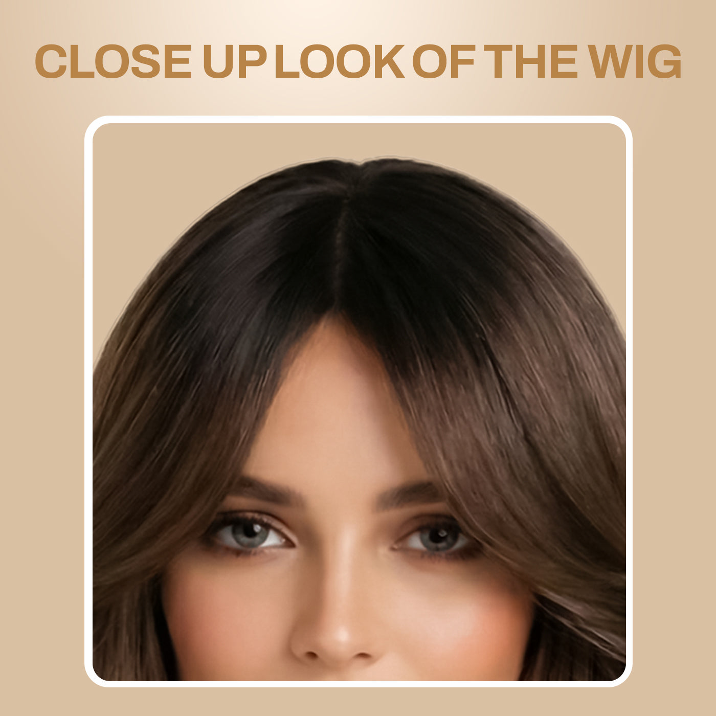 Natural Look Hair Wig, 60 CM Length, Breathable Cap Design